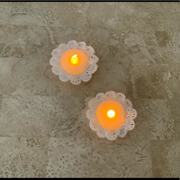 Tea light Holder, Hand Crafted (Set/2) - Picture 4 of 8